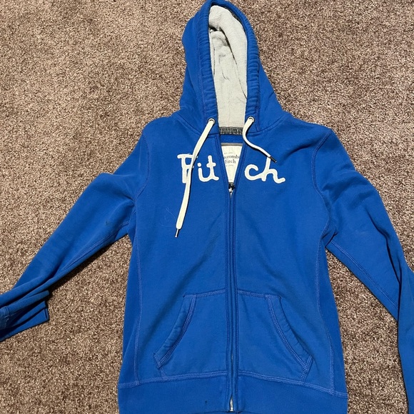 Bright Blue Hollister Zip-up - Picture 1 of 4